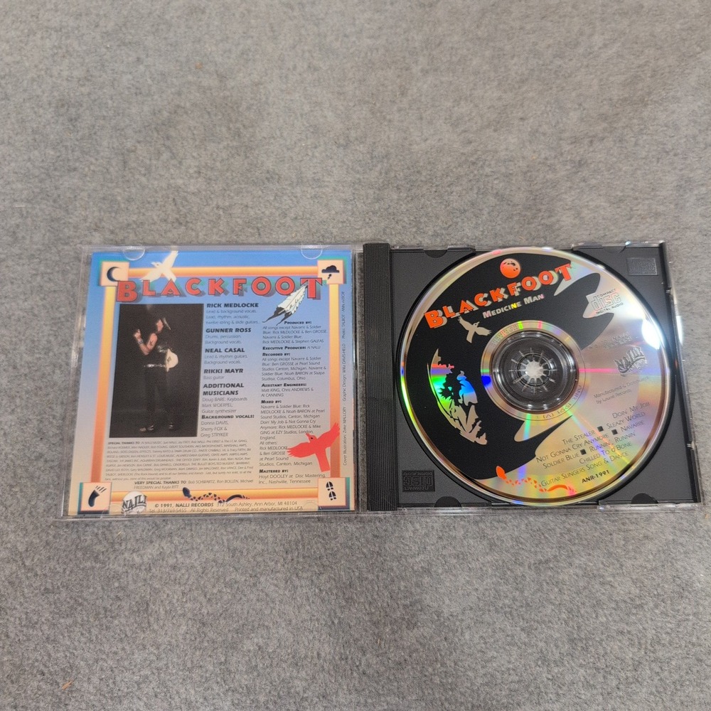 Blackfoot Medicine Man CD 1991 Southern Rock Nalli Records - Picture 3 of 3